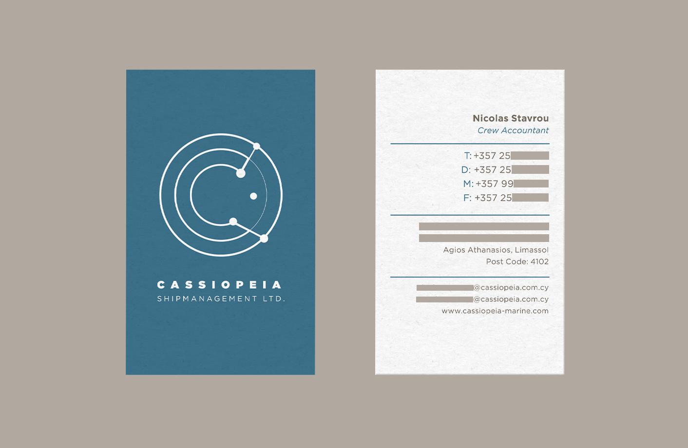 Cassiopeia | Business Card